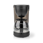 Nedis Coffee Maker | Filter Coffee | 1.25 l | 10 Cups | Keep warm feature | Black