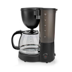 Nedis Coffee Maker | Filter Coffee | 1.25 l | 10 Cups | Keep warm feature | Black