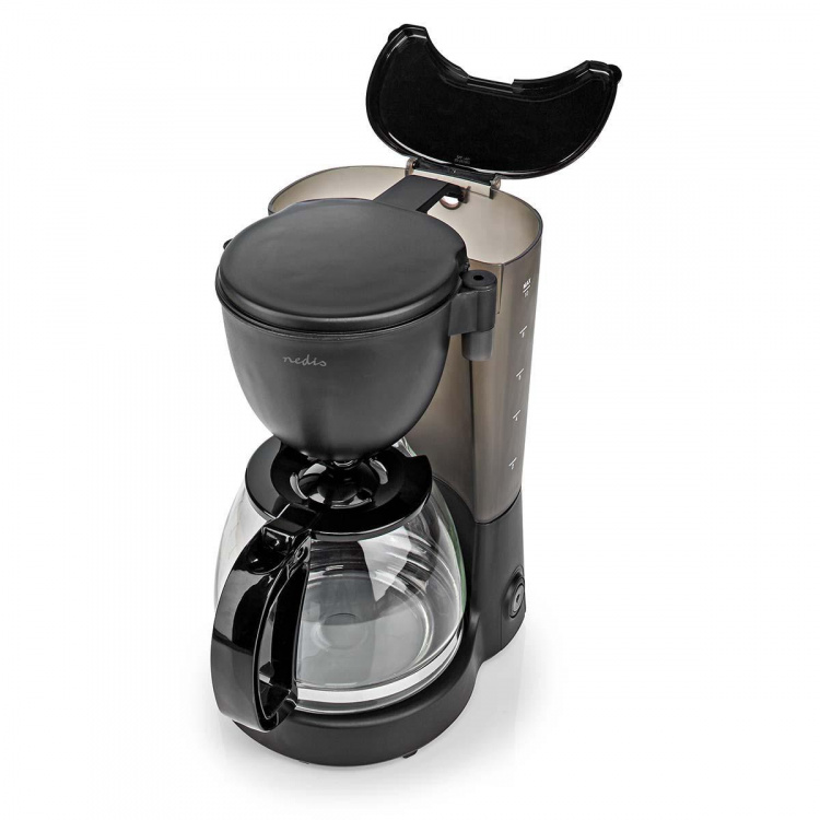 Nedis Coffee Maker | Filter Coffee | 1.25 l | 10 Cups | Keep warm feature | Black