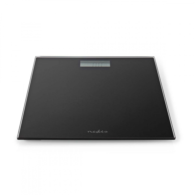 Nedis Personal Scale | Digital | Black | Tempered Glass | Maximum weighing capacity: 150 kg