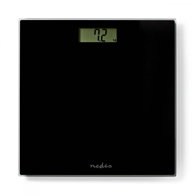 Nedis Personal Scale | Digital | Black | Tempered Glass | Maximum weighing capacity: 150 kg
