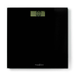 Nedis Personal Scale | Digital | Black | Tempered Glass | Maximum weighing capacity: 150 kg