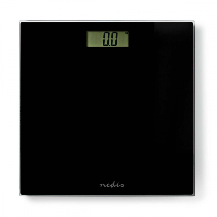 Nedis Personal Scale | Digital | Black | Tempered Glass | Maximum weighing capacity: 150 kg