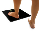 Nedis Personal Scale | Digital | Black | Tempered Glass | Maximum weighing capacity: 150 kg