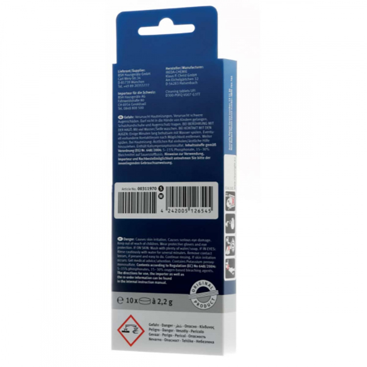 bosch Cleaning tablets for coffee machines - 2x10 pcs