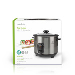 Nedis Rice Cooker | 1.5 l | 500 W | Non stick coating | Removable bowl | Auto shut-off