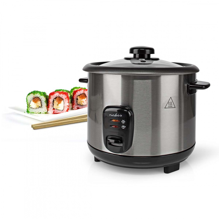 Nedis Rice Cooker | 1.5 l | 500 W | Non stick coating | Removable bowl | Auto shut-off