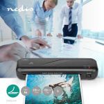 Nedis Laminator | Hot | A4 | 230 mm/min | Mains Powered | Black