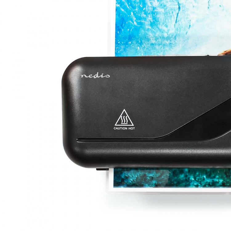 Nedis Laminator | Hot | A4 | 230 mm/min | Mains Powered | Black