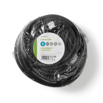 Nedis Extension Cable French M - French F | Type F (CEE 7/7) | Plug With Earth Contact | 20.0 m | 3680 W | 250 V - 50/60 Hz | Kind of grounding: Side Contacts | Socket angle: 90 ° | IP44 | H07RN-F 3G1.5 | Device power ouput connection(s): 1 | Black