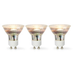 Nedis LED Bulb GU10 | Spot | 4.5 W | 345 lm | 2700 K | Dimmable | Warm White | Retro Style | 3 pcs