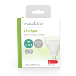 Nedis LED Bulb GU5.3 | Spot | 5.8 W | 450 lm | 2700 K | Warm White | Clear | Number of lamps in packaging: 1 pcs Nedis LED Bulb GU5.3 | Spot | 5.8 W | 450 lm | 2700 K | Warm White | Clear | Number of lamps in packaging: 1 pcs