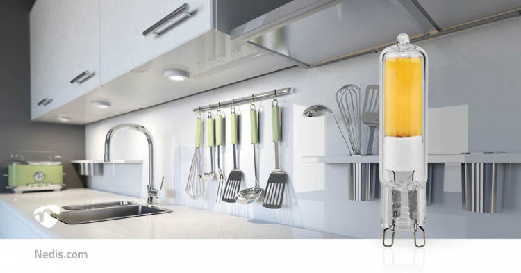 Nedis LED Lamp G9 | 4 W | 400 lm | 2700 K | Warm White | Number of lamps in packaging: 1 pcs Nedis LED Lamp G9 | 4 W | 400 lm | 2700 K | Warm White | Number of lamps in packaging: 1 pcs