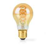 Nedis LED Filament Bulb E27 | A60 | 3.8 W | 250 lm | 2100 K | Dimmable | Extra Warm White | Retro Style | 1 pcs