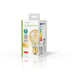 Nedis LED Filament Bulb E27 | A60 | 3.8 W | 250 lm | 2100 K | Dimmable | Extra Warm White | Retro Style | 1 pcs