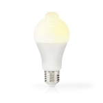 Nedis LED Bulb E27 | A60 | 8.5 W | 806 lm | 3000 K | White | Retro Style | Frosted | Motion detection | 1 pcs