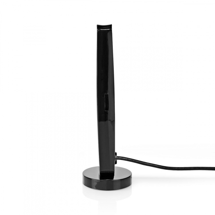 Nedis Indoor HDTV Antenna | Active | FM / UHF / VHF | Reception range: 0-15 km | LTE700 | Gain: 28 dB | ABS | Black