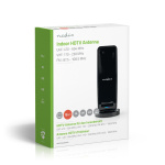 Nedis Indoor HDTV Antenna | Active | FM / UHF / VHF | Reception range: 0-15 km | LTE700 | Gain: 28 dB | ABS | Black