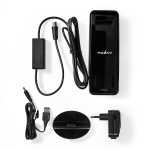 Nedis Indoor HDTV Antenna | Active | FM / UHF / VHF | Reception range: 0-15 km | LTE700 | Gain: 28 dB | ABS | Black