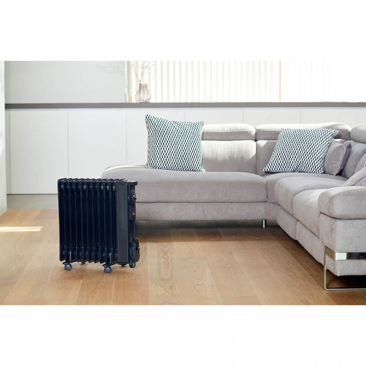 BLACK+DECKER Oil Heater 2000W Black