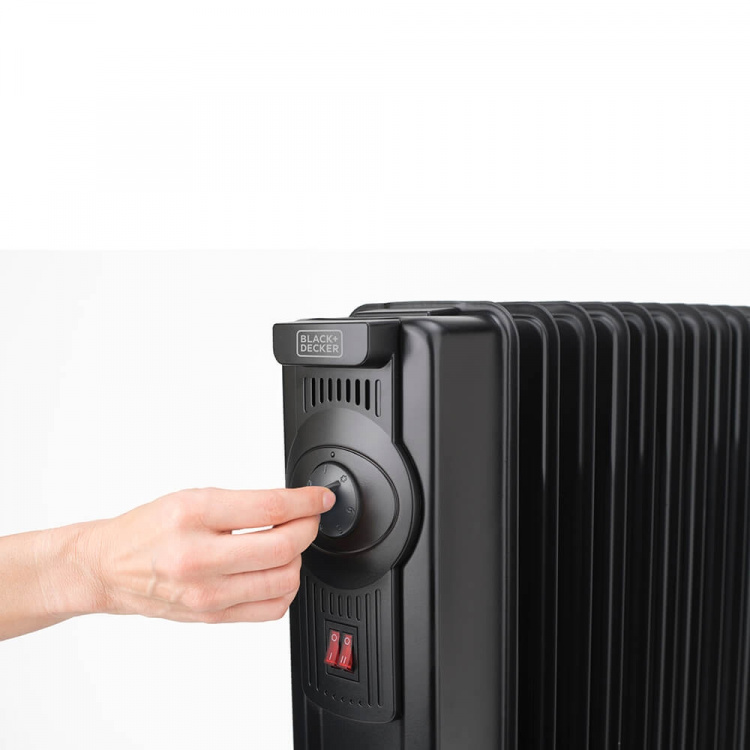 BLACK+DECKER Oil Heater 1500W Black