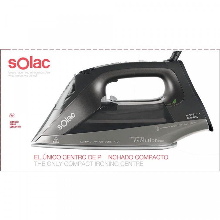 SOLAC Steam Iron Easy Temp Evolution Pro