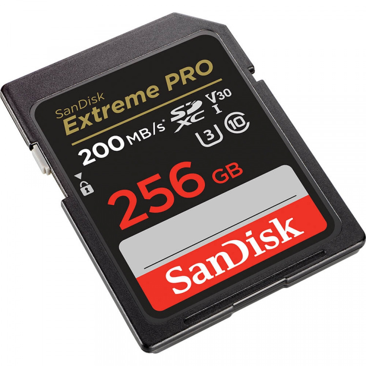 SanDisk SDXC Extreme Pro 256GB 200MB/s UHS-I C10 V30 U3 SanDisk SDXC Extreme Pro 256GB 200MB/s UHS-I C10 V30 U3