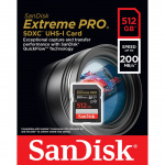 SanDisk SDXC Extreme Pro 512GB 200MB/s UHS-I C10 V30 U3 SanDisk SDXC Extreme Pro 512GB 200MB/s UHS-I C10 V30 U3