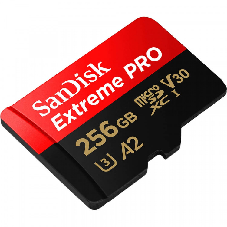 SanDisk MicroSDXC Extreme Pro 256GB 200MB/s A2 C10 V30 UHS-I SanDisk MicroSDXC Extreme Pro 256GB 200MB/s A2 C10 V30 UHS-I