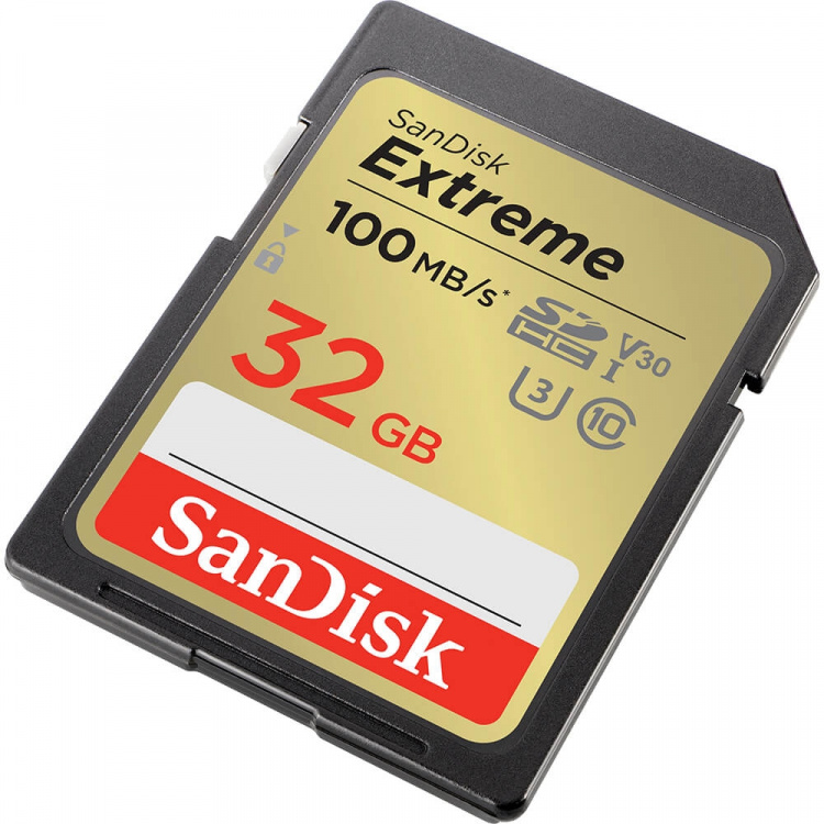 SanDisk SDHC Extreme 32GB 100MB/s UHS-I C10 V30 U3 SanDisk SDHC Extreme 32GB 100MB/s UHS-I C10 V30 U3