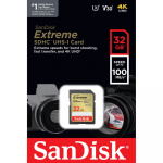 SanDisk SDHC Extreme 32GB 100MB/s UHS-I C10 V30 U3 SanDisk SDHC Extreme 32GB 100MB/s UHS-I C10 V30 U3