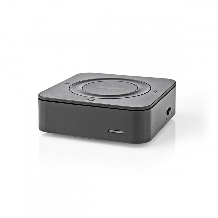 Nedis Bluetooth® Transmitter Receiver | Connection input: 1x AUX / 1x SPDIF | Connection output: 1x AUX / 1x SPDIF | AptX ™ Low latency / AptX™ / SBC | Up to 2 Devices | Battery play time: 22 hrs | Black