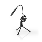 Nedis Microphone Stand | V-Shape | Holder diameter: Under 44 mm | ABS / Metal | Black