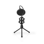 Nedis Microphone Stand | V-Shape | Holder diameter: Under 44 mm | ABS / Metal | Black