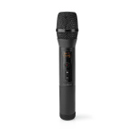 Nedis Wireless Microphone Set | 20 Channels | 1 Microphone | Cardioid | 70 Hz - 13 kHz | 1000 Ohm | -95 dB | Volume control | Black