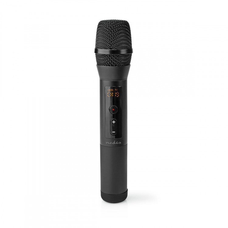 Nedis Wireless Microphone Set | 20 Channels | 1 Microphone | Cardioid | 70 Hz - 13 kHz | 1000 Ohm | -95 dB | Volume control | Black