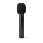 Nedis Wireless Microphone Set | 20 Channels | 1 Microphone | Cardioid | 70 Hz - 13 kHz | 1000 Ohm | -95 dB | Volume control | Black