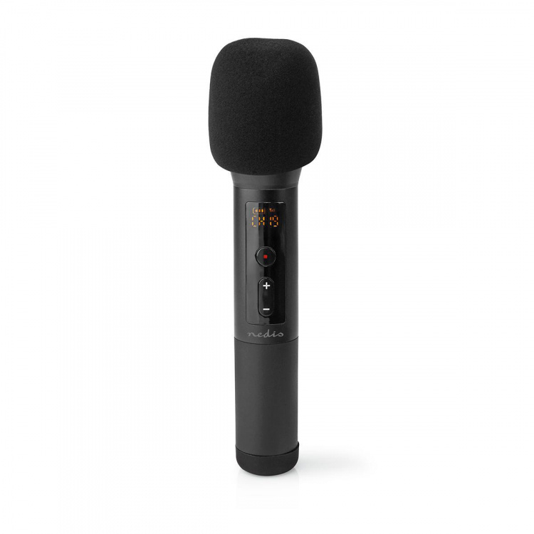 Nedis Wireless Microphone Set | 20 Channels | 1 Microphone | Cardioid | 70 Hz - 13 kHz | 1000 Ohm | -95 dB | Volume control | Black