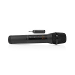 Nedis Wireless Microphone Set | 20 Channels | 1 Microphone | Cardioid | 70 Hz - 13 kHz | 1000 Ohm | -95 dB | Volume control | Black