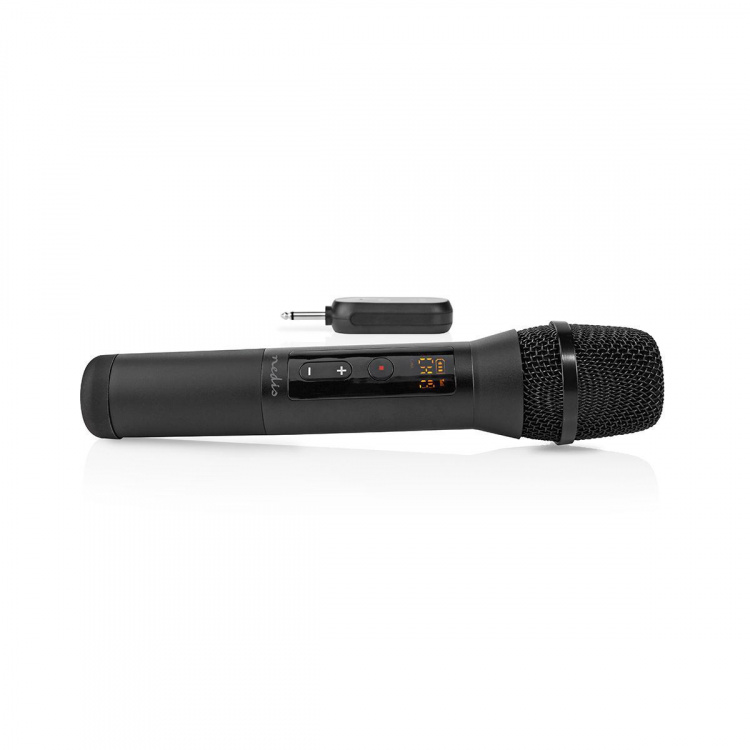 Nedis Wireless Microphone Set | 20 Channels | 1 Microphone | Cardioid | 70 Hz - 13 kHz | 1000 Ohm | -95 dB | Volume control | Black