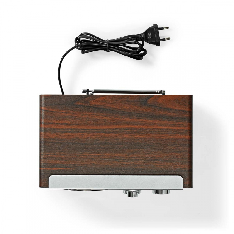 Nedis FM Radio | Table Design | FM | Mains Powered | Analogue | 15 W | IP20 | Brown