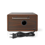 Nedis FM Radio | Table Design | FM | Mains Powered | Analogue | 15 W | IP20 | Brown