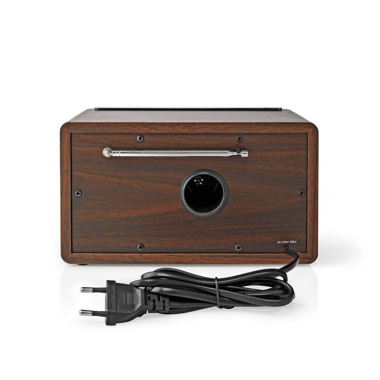 Nedis FM Radio | Table Design | FM | Mains Powered | Analogue | 15 W | IP20 | Brown
