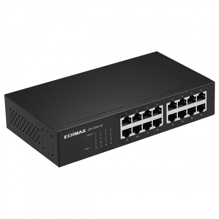 Edimax 16-Port Gigabit Switch Black Edimax 16-Port Gigabit Switch Black