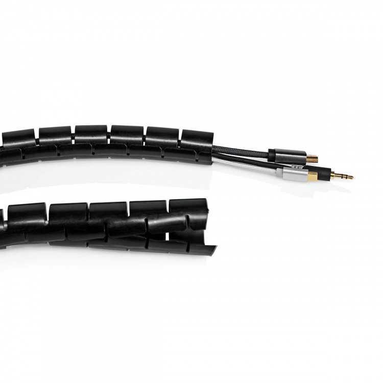 Nedis Cable Management | Spiral Sleeve | 1 pcs | Maximum cable thickness: 100 mm | PVC | Black