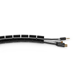 Nedis Cable Management | Spiral Sleeve | 1 pcs | Maximum cable thickness: 100 mm | PVC | Black
