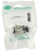 Neutrik HDMI 1.3 feedthrough adapter with D-form housing Neutrik HDMI 1.3 feedthrough adapter with D-form housing
