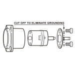 Neutrik HDMI 1.3 feedthrough adapter with D-form housing Neutrik HDMI 1.3 feedthrough adapter with D-form housing