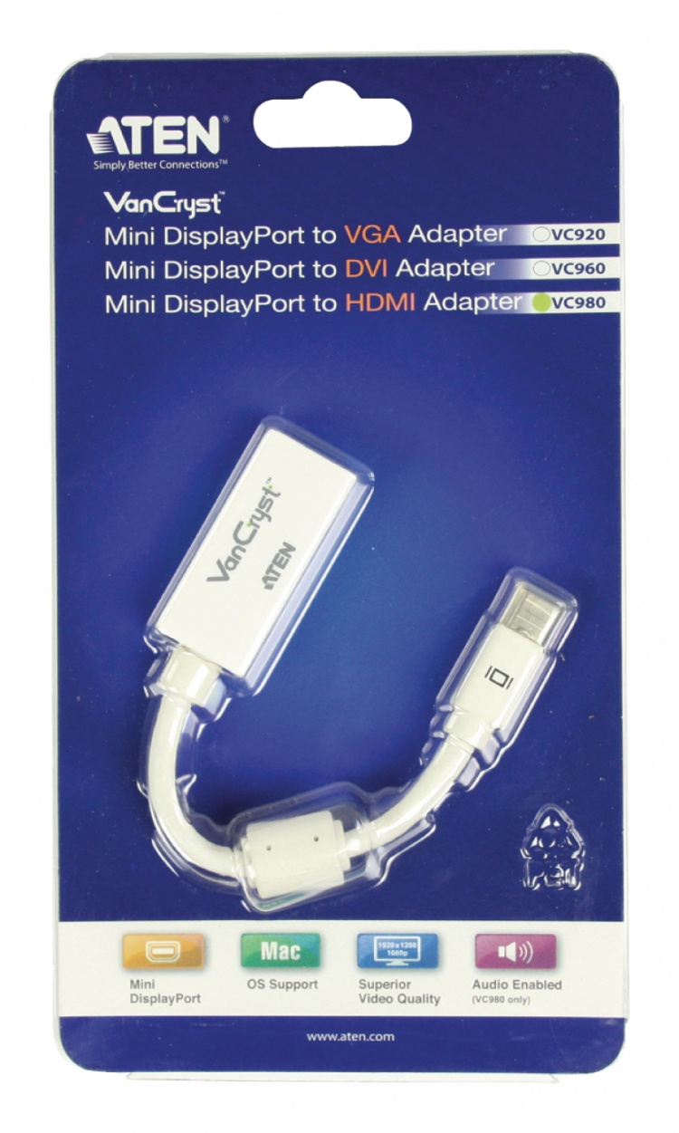 aten Mini DisplayPort to HDMI converter