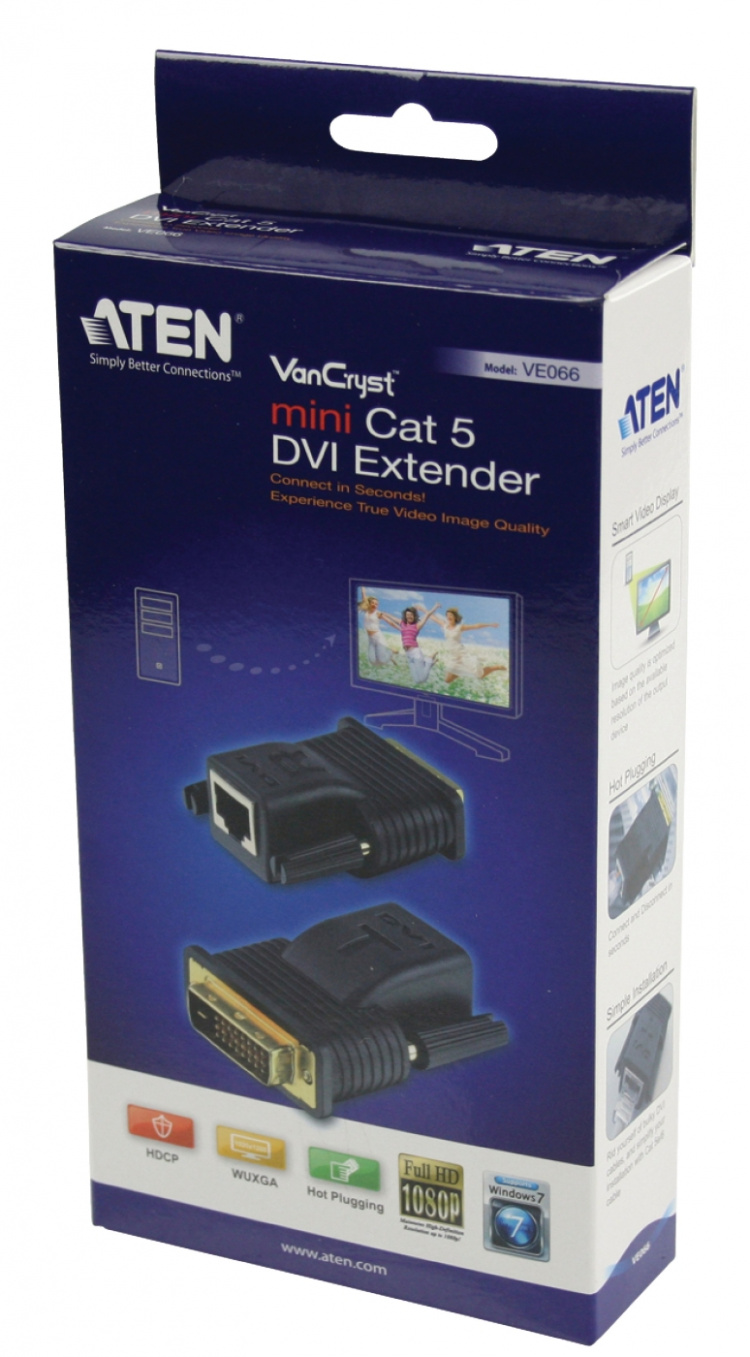 aten Mini DVI Over Cat5e/6 Video Extender (20m)